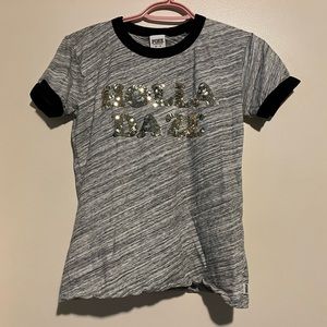 PINK VICTORIA SECRET SEQUIN TEE